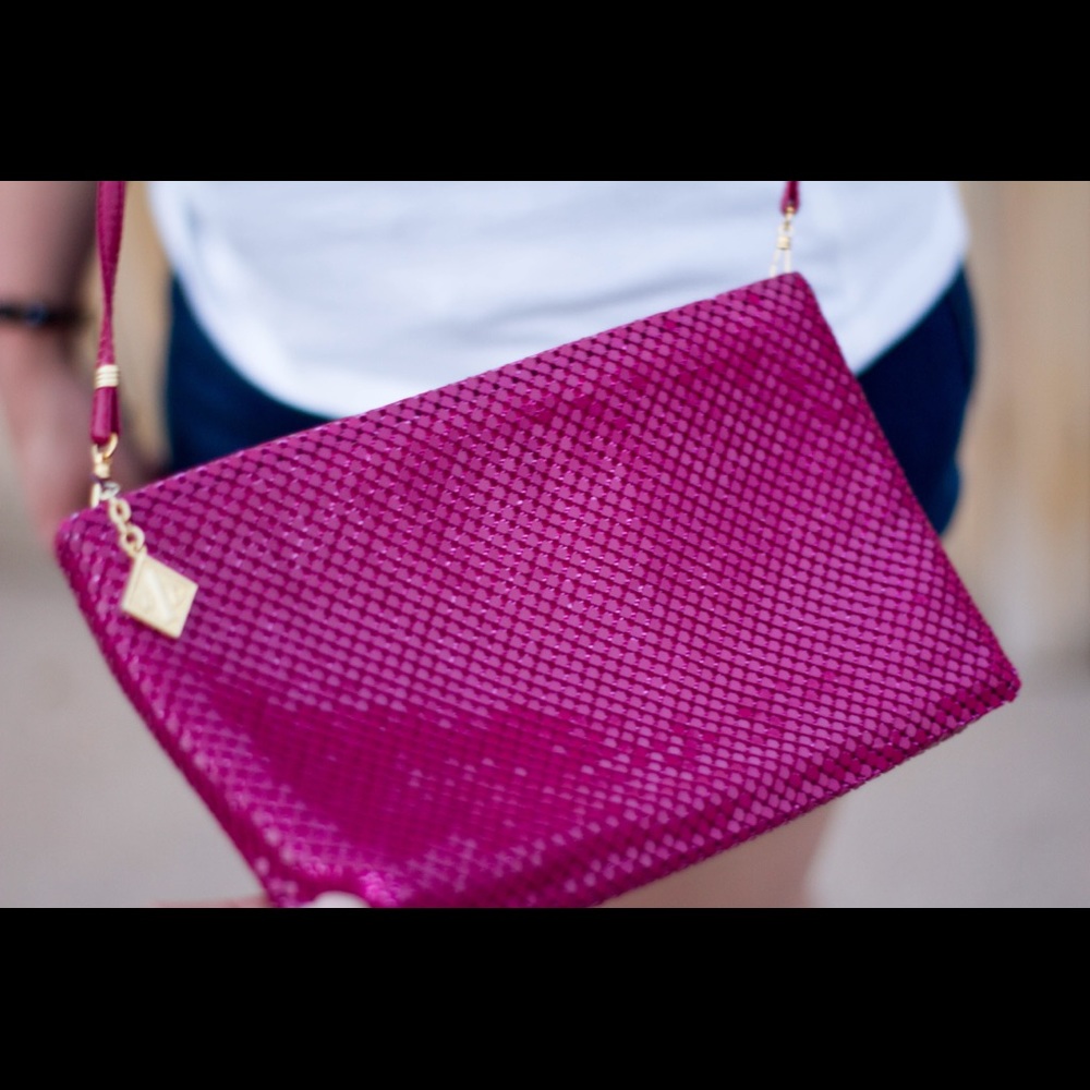 Whiting and Davis International Magenta Purse